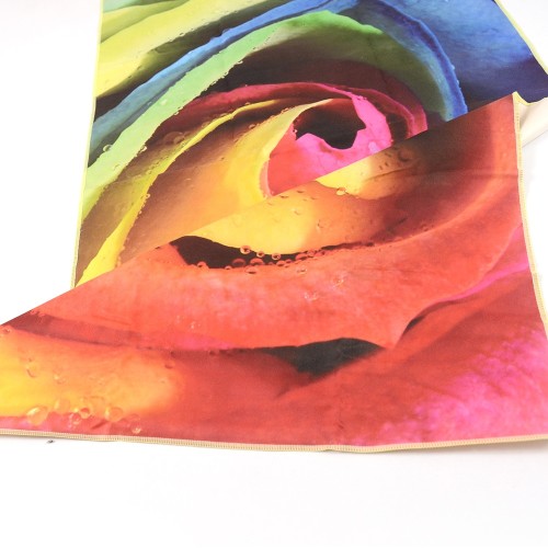 Custom Digital Printed Square  Microfiber Towel 40X80cm Microfiber soft and quick dry sport Towel