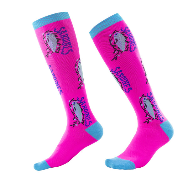 Anti-slip Shock Absorption Football Running Basketball Socks High Tube Compression Bamboo Soccer Sock, Custom Compressing Socks