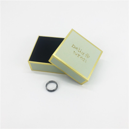 LUxury gold shiny wedding gift jewelry ring packing box ,jewelry shipping box with foam