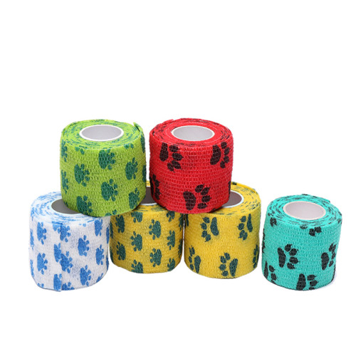 Wuxi Wemade Strong fabric pet adhesive tape bandages printed for dog