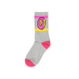 Stripe Doughnut Design Cute Cotton Fashion Funny Woman  Custom Wholesale Happy Socks