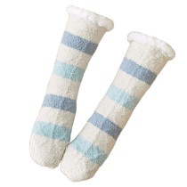 Autumn and Winter Coral Velvet Floor Socks Towel  Female Adult Sleep Socks Plus Velvet Thick Slippers Socks