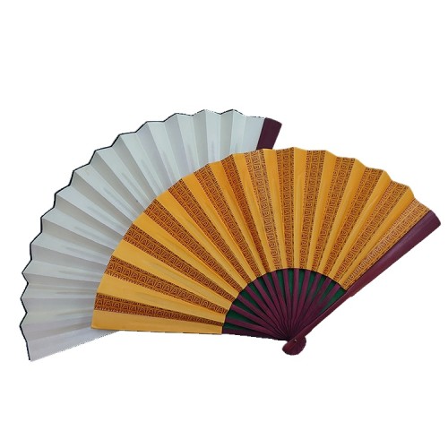 Great quality Chinese style paper fan color printing folding fan customized logo paper fan