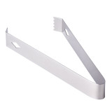 Factory Direct Bar Tongs Kitchen Cooking Bread Food Tongs Stainless Steel Metal Mini Serving Sugar Cube  Ice Tongs