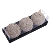 Shatterproof Purple plastic Christmas Tree Ornaments ball Set Fashionable decoration