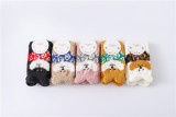 Indoor Coral Fleece Tube Socks Autumn Thick Warm Indoor Floor Socks Cute Lucky Cat Socks Wholesale