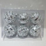 White  Christmas hanging  drum Christmas tree ornament ball for Christmas  home decoration