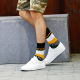 Striped Plaid Design High Quality Cute Fashion Funny Woman Custom Logo Wholesale Happy Socks