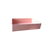 Custom Unique Shiny Fancy Paper Sweets Packaging Drawer boxes With Ribbon Handle Sildeable 2 Tier Gift Box For Ramadan Festival