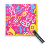 New design promotional microfiber beach towel with bag