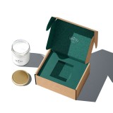 custom design recycled  Candle jars with printed mailer box