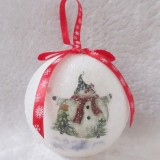 2021 New Design High Sales Christmas Paper Ball  For Holiday Wedding Party Decoration Supplies Hook Ornament Craft Gifts