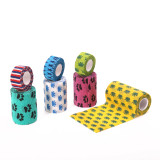 Wuxi Wemade Strong fabric pet adhesive tape bandages printed for dog