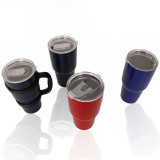 30oz Double Wall 18/8 Stainless Steel Keep Warm Cafe tumbler cup vacuum Flask Insulated Metal coffee mug travel