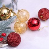 Ready to ship 7cm Dark green plastic tree hanging decoration ball