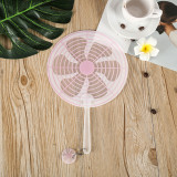 Various styles anime cute plastic pan white hand fan plastic customized promotion plastic hand fan