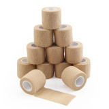 Nonwoven skin color bandage high elasticity self-adhesive roll single package 5cmx4.5m