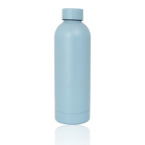 New Product Baby Blue Portable Reusable  Insulation Stainless Steel Coffee  Cup Narrow-mouth Bottle Mugs Beer mugs Drink Bottle