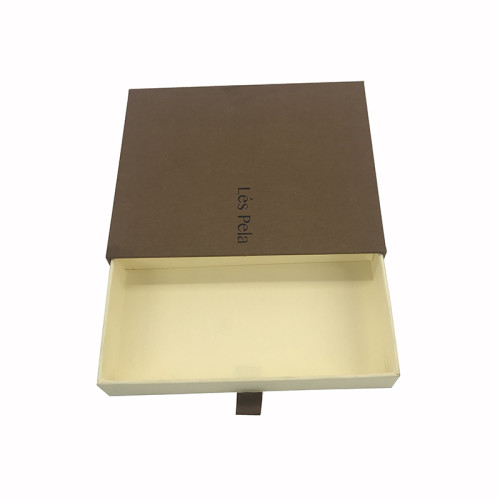 PACKING Hot Selling Custom Printed Logo Recycled 2mm Cardboard Sliding Out Tool Eco friendly Brown Drawer Box