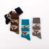 Bradypod Animal Striped Design Cute Cotton Fashion Funny Woman Custom Leisure Wholesale Happy Socks