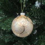 Wholesale Delicate Gold Hanging Glass Ball with Hand Painted