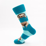 Bradypod Animal Striped Design Cute Cotton Fashion Funny Woman Custom Leisure Wholesale Happy Socks