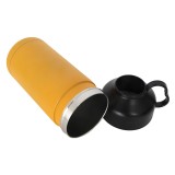 Hot selling custom logo 550ml coffee travel mugs straight travel bottles portable cold water bottles with cup lid