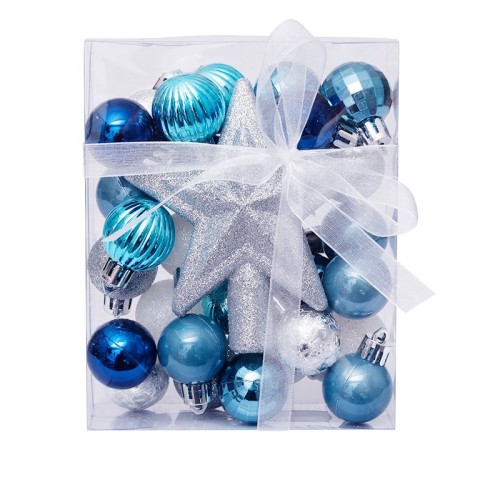 30pcs Christmas Balls 3cm Shatterproof Hanging Xmas Tree Ornaments Wedding Party Home Decoration