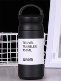 New 350ml Stainless Steel Thermos Camping Double Wall Insulation Water Cup Tea Coffee Mug Water Bottle With Handle For Sports