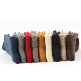 Custom Wholesale Design Striped Cute Cotton Keep Warm Girls Women Fleece Floor Wool Socks