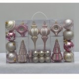 9.5*5.6cm dark purple shiny painted plastic Santa Cluas design Christmas hanging ornament balls