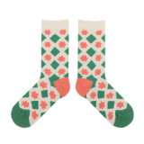 Autumn And Winter New Japanese Women Cartoon Illustration Cotton Socks Couple Ins Personality Trendy Tube Socks