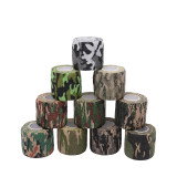 Camo Design Self Adherent Wrap 12 Pack of Cohesive Bandage Medical Vet Tape for First Aid/Sports/Wrist/Ankle