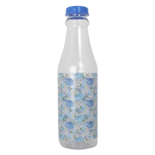 Portable Large Capacity 1000ml PET Direct Drinking Plastic Juice Cold Drink Bottle with Lid