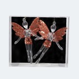 15.6*13*4.7cm Acrylic Christmas angel for 2021 holiday decoration