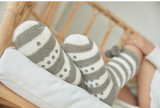 Autumn and Winter Home Floor Socks Female Adult Wool Socks Plus Velvet Thick Warm Sleep Socks