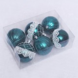 6cm Rose Gold Glitter Ball Suit Package For Christmas Tree Decoration