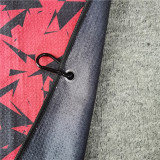 High quality recycled microfiber waffle golf towel customized print with eyelet and carabiner