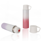 Small Mouse  Reusable 12oz Double Wall Stainless Steel Insulate Kid Vacuum Flasks Cola Water Bottle With Cup