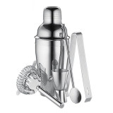 Professional Barware Tools Travel Gift Stainless Steel Bartender Kit Bar Accessories Jigger Cocktail Shaker Set