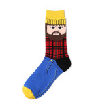 Fashion Cartoon Popular Design  Cute Cotton Funny Woman  Happy Socks