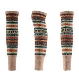 Wholesale Boho Knit Over Knee Leg Warmers High Long Footless Socks Winter Knitted Leg Warmer For Woman