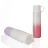 Small Mouse  Reusable 12oz Double Wall Stainless Steel Insulate Kid Vacuum Flasks Cola Water Bottle With Cup