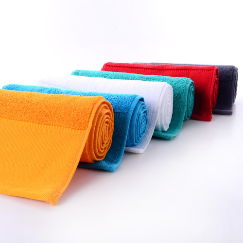 Golf Badminton Sport Towels New from China 100% Cotton Pure Color White Novelty Customized Printed Square Fashionable