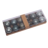 12pcs/6cm Champagne silver Christmas ball sets for decoration tree ornament