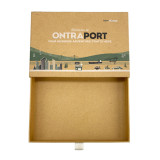 PACKING Hot Selling Custom Printed Logo Recycled 2mm Cardboard Sliding Out Tool Eco friendly Brown Drawer Box