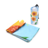 wholesale sweat absorbing printed microfiber sport fitness custom gym towel with personal packing