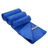 Three-piece set of pure grey microfiber sports towels soft and quick dry light sweat Gym towel