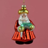 New design skating shoes glass  decoration 10cm tree hanging glass ornaments