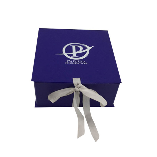 Custom Logo Packaging Luxury Blue Paper Boxes With Soft Ribbon For Halloween Gift Box Pumpkin Lamp